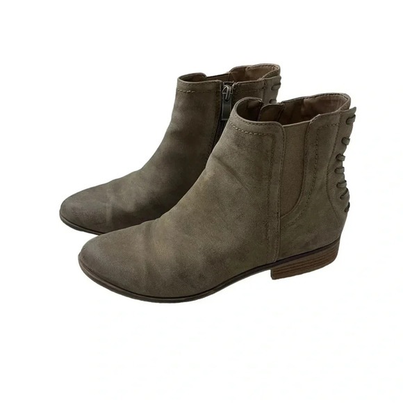 🤎✨LIMELIGHT “Dylan” Taupe Ankle Booties Size 6.5✨🤎 - Picture 1 of 6